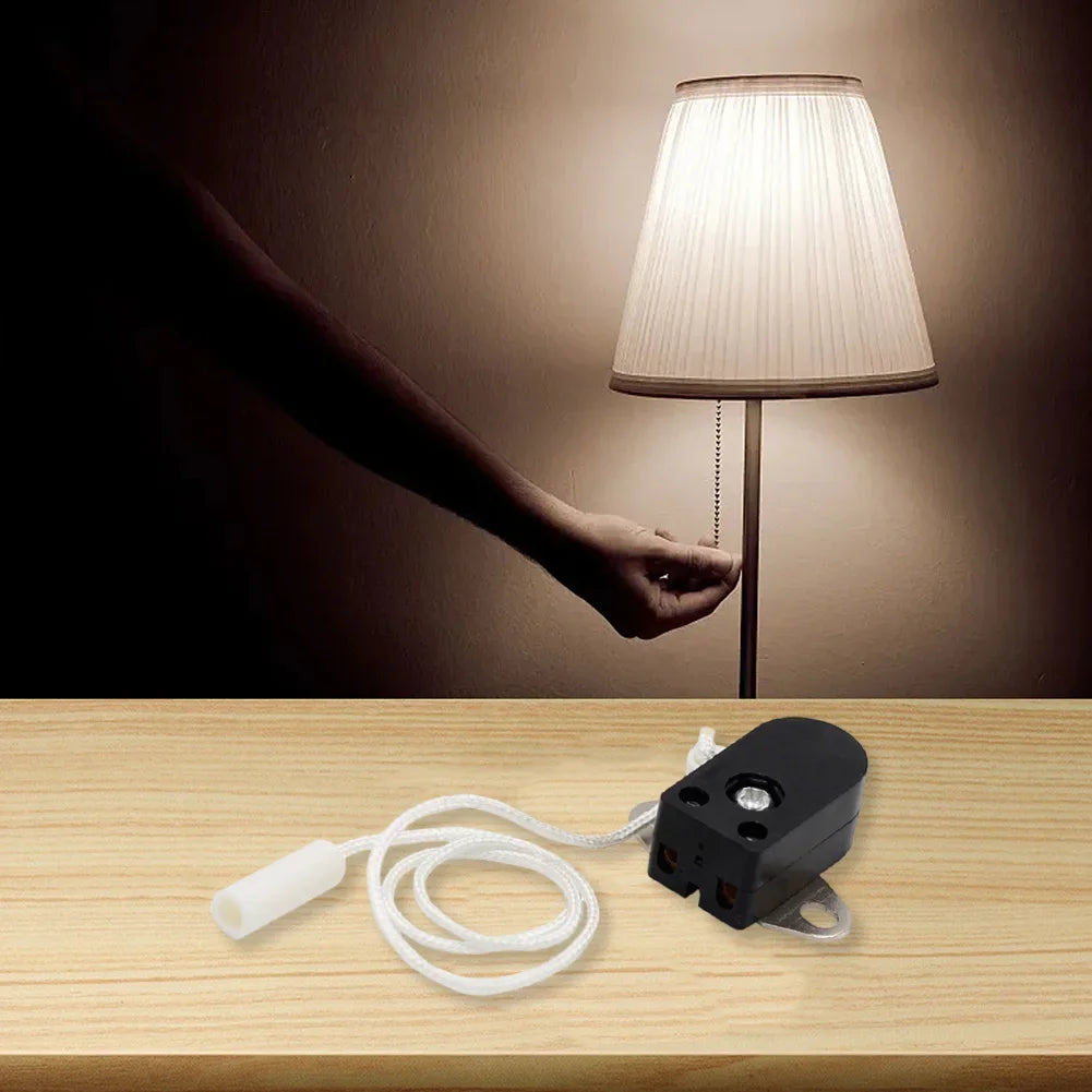 lampe table noire moderne prise électrique vis fixation cordon blanc