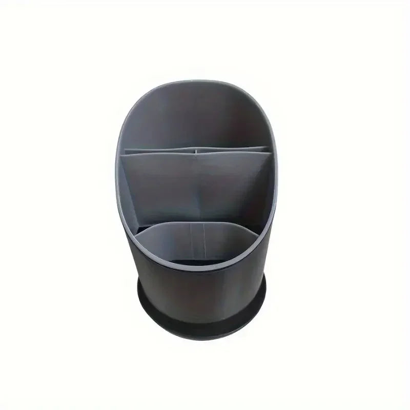 support rangement moderne blanc gris couverts cuisine conteneur plastique imperméable compartiments concaves fourchettes cuillères