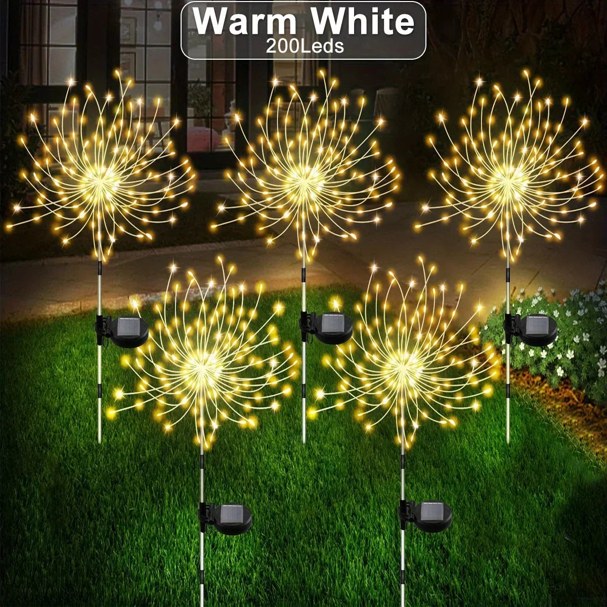 décoration lumineuse solaire multicolore étoiles lumineuses moderne base solaire câble charge 25cm 30cm 90cm