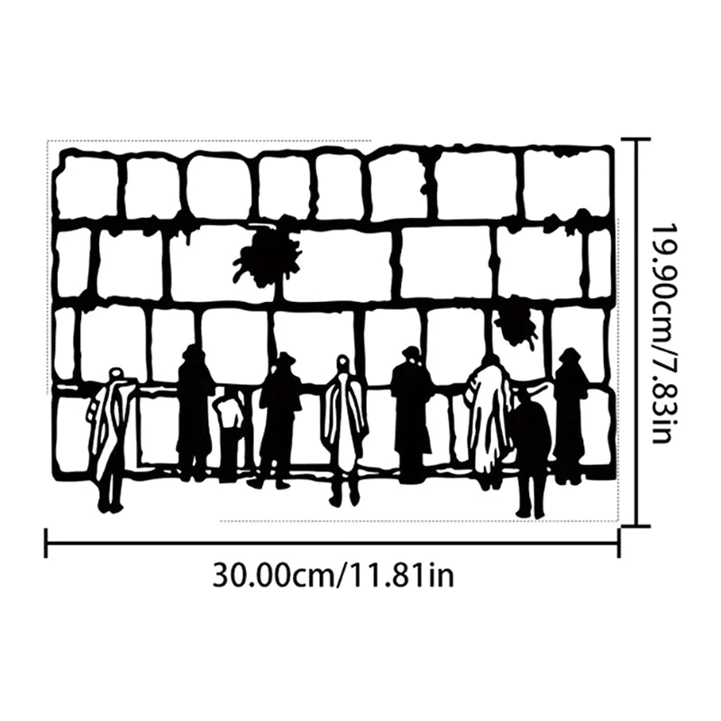 décoration murale moderne abstraite métal noir silhouettes palmiers intérieur extérieur résistante