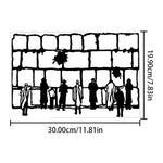 décoration murale moderne abstraite métal noir silhouettes palmiers intérieur extérieur résistante
