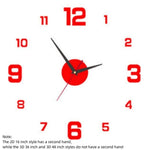 horloge murale moderne minimaliste vert lumineux noir doré numéros relief fond obscur quartz aiguille
