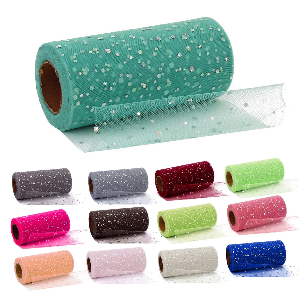 filet décoratif paillettes dorées rose vert rouge bleu gris clair texturé polyester largeur 15cm