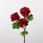 Bouquets artificiels fleurs soie hortensias violettes jaunes rouges décor intérieur mariage anniversaire