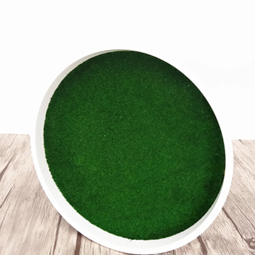 pot fleurs blanc gazon synthétique motif ondulé moderne decoration jardin plastique blanc vert foncé