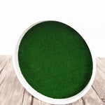 pot fleurs blanc gazon synthétique motif ondulé moderne decoration jardin plastique blanc vert foncé