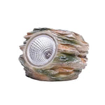 lampes extérieures rocheuses led naturelles décoratives patio jardin marron vert gris