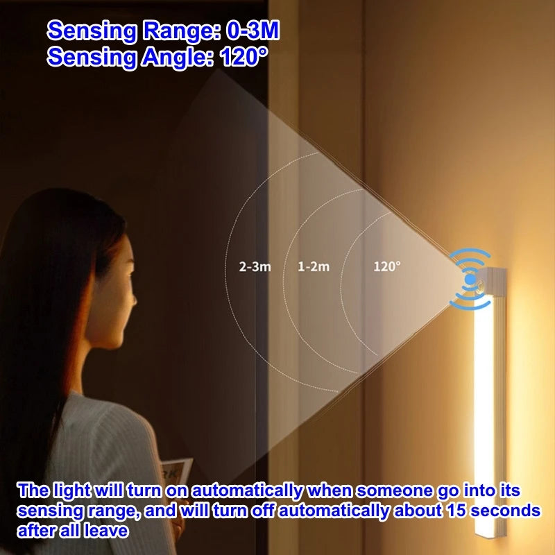 lampe led rechargeable blanc moderne adhésive 60 lumens 10cm 20cm 30cm 50cm