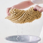 tapis bain gris rose boules relief antidérapant moderne sol epais chenille