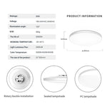 lampe led moderne blanc rond facile 2000 82000 lumens 30w 40w