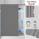 rideau douche gris foncé texturé rayures verticales moderne opacité ourlet standard polyester