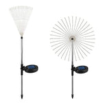 éclairage solaire extérieur 200 LED multicolore moderne étoile lumineuse piquet métallique jardin festif