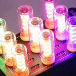 clé usb transparent spirale flexible lampe ambiance adhésive éclairage moderne veilleuse camping