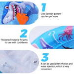 tapis d'eau gonflable chat chien pompe motif poisson jeu sensoriel
