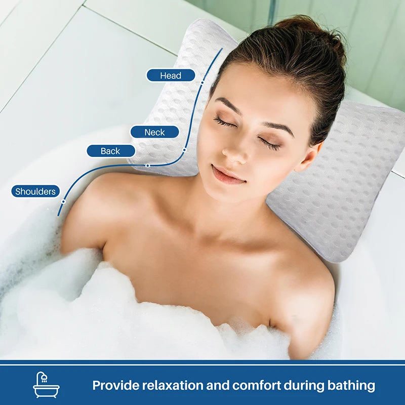 coussin bain blanc perforé moderne succion auto nettoyant lavable machine séchage rapide
