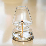 lampe huile moderne transparente diffuseur décoration intérieur bougie support table centro mesa