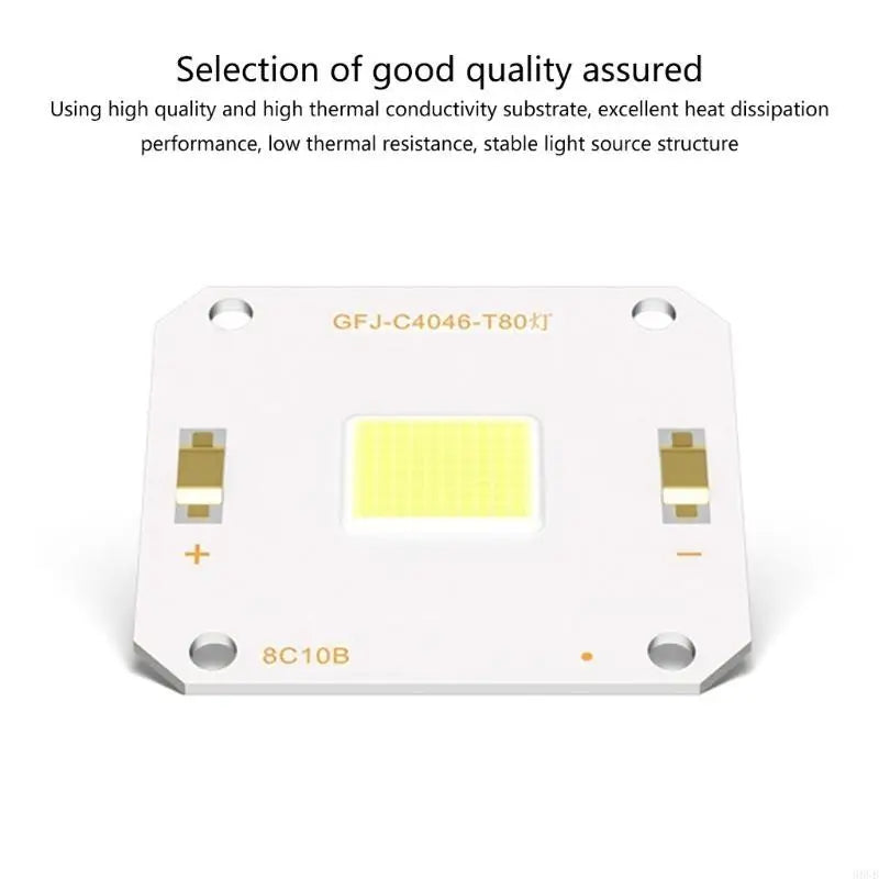 projecteur led cob blanc moderne source lumineuse carré fixations 46mm 34mm led blanc opacité