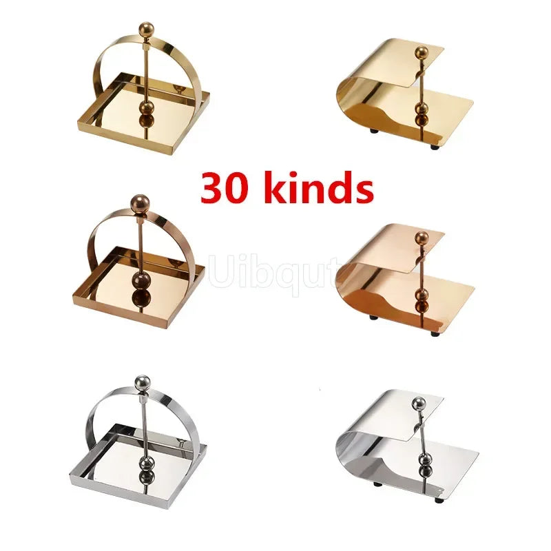 porte serviettes table cuisine métal doré argent moderne élégant distributeur mouchoirs papier décor maison