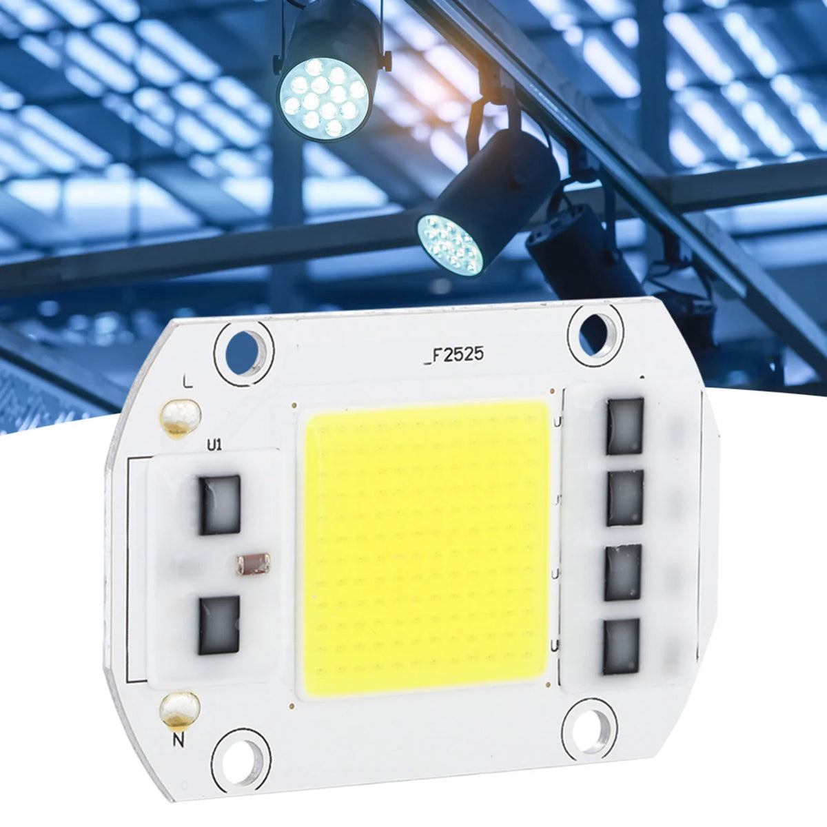 ampoule led haute puissance blanc froide moderne connecteurs electrique utilisation interieur exterieur 100w 220v
