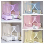 filet lit transparent moderne polyester coton blanc rose bleu violet jaune camping chambre coucher