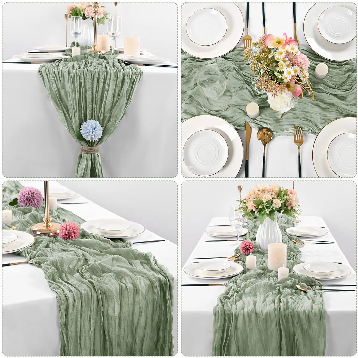 table table gaze verte olive table noël classique halloween mariage