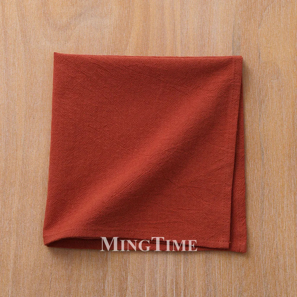 serviettes table coton uni classiques couleurs variées maison party festive