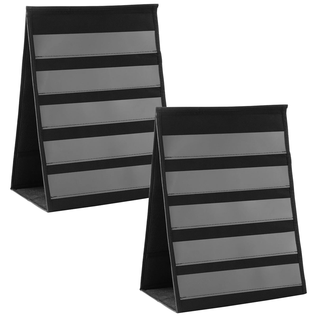 porte stickers pliable noir moderne stickers autocollants pvc transparent compartiments organisation événementnels affichages
