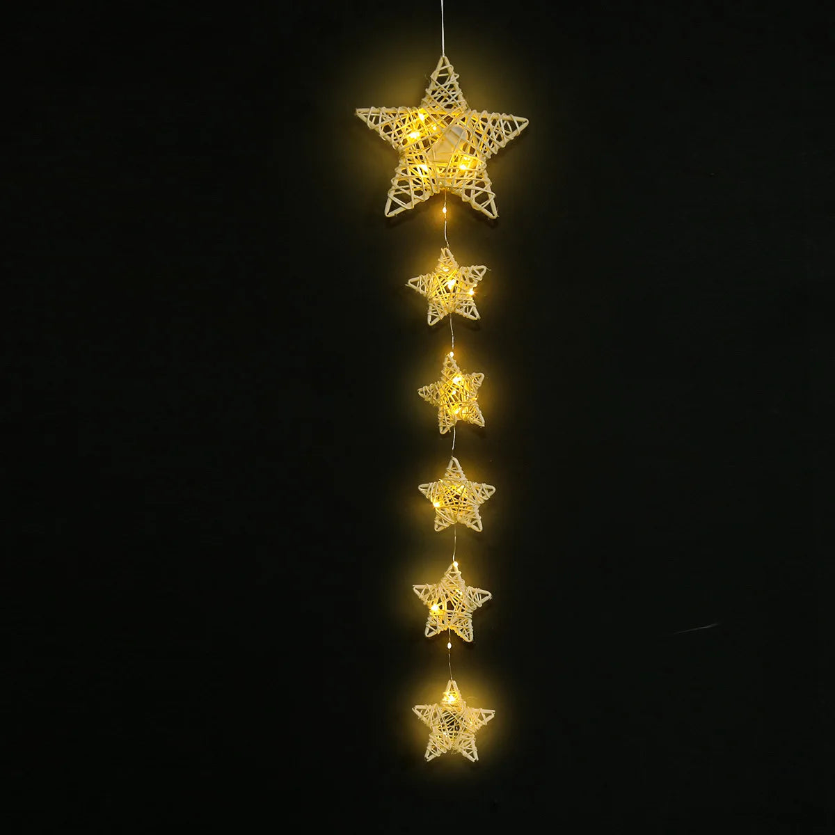 guirlande lumineuse coeurs étoiles feuilles blanche rose rouge décorative artisanale chambre anniversaire