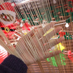 rideau semi transparent polyester franges or beige argenté bohème moderne