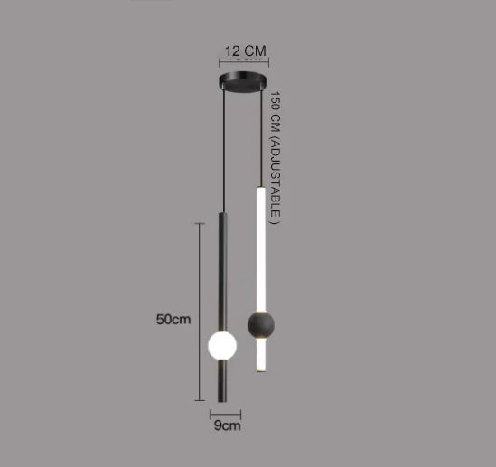 Suspension lumineuse moderne or blanc sphères translucides tiges métalliques minimaliste chambre salon