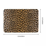 tapis léopard moderne imperméable antidérapant adhésif beige noir marron 40x60cm