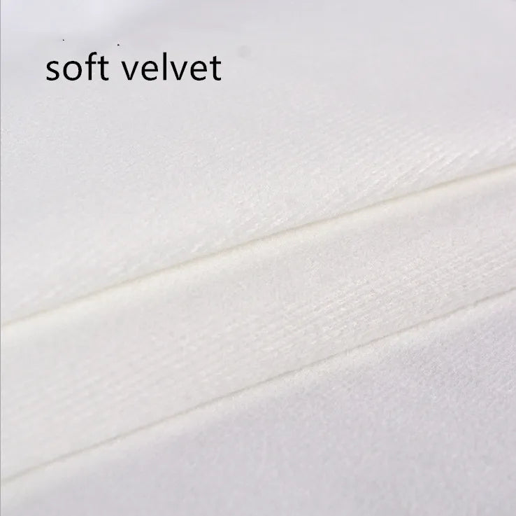 housse coussin velours blanc moderne 45x45cm double face imprimé decoratif