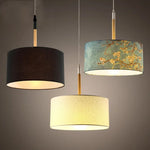 Suspension lumineuse moderne noir uni marron foncé bleu clair doré pince suspension chambre salon