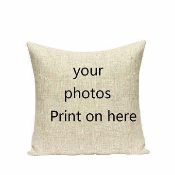 housse coussin carré imprimé personnalisable moderne polyester blanc décoratif voiture