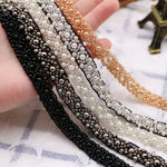ruban décoratif élégant strass noir blanc doré opacité chic mariage decoration