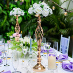 Support floral or ajouré classique mariage anniversaire noël bouquet fleurs artificielles