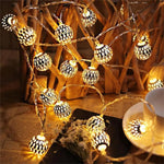 guirlande lumineuse or ajourée moderne 150cm 3v auto batterie fêtes mariage