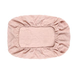 draps lit bébé coton 100% beige rose jaune rayures géométriques simple doux
