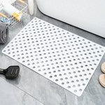 tapis douche bain antidérapant microfibre perforations bleu rose gris vert beige moderne