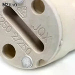 culots lampe beige crème lisses gravés industriel fixations visibles pack pièces