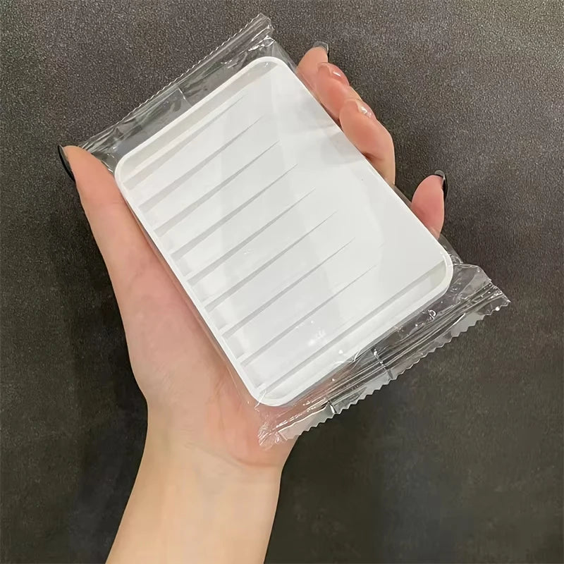 support savon adhésif moderne rayures horizontales gris blanc vert orange bleu opacité