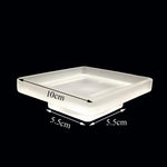 assiettes bol blanc cuivre chrome moderne sans motif opacité fixations invisible