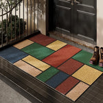 tapis d'entrée gris moderne résistant salissures antidérapant 40x60cm 50x80cm