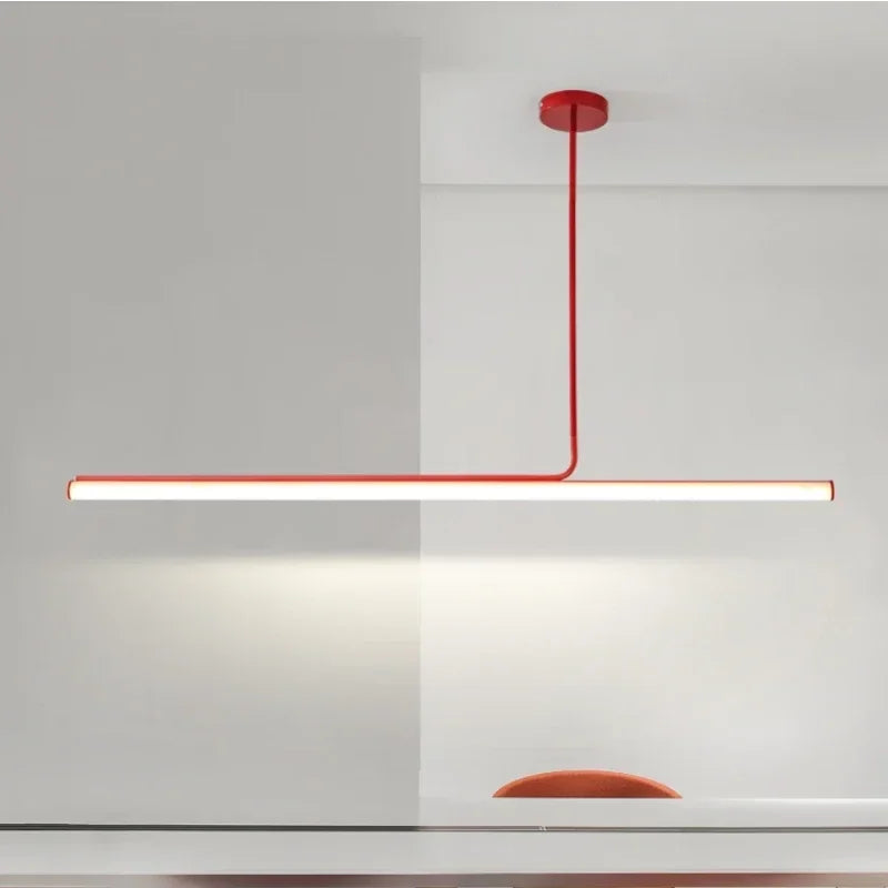 lampe suspendue moderne led noir rouge blanc brillante lumière fixe assemble facilement