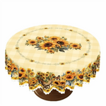 nappe table fleurs tournesols papillons motifs géométriques classique polyester festive