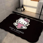 tapis bain antidérapant absorbant rapide séchage rapide motif hello kitty kawaii décoratif tapis doux