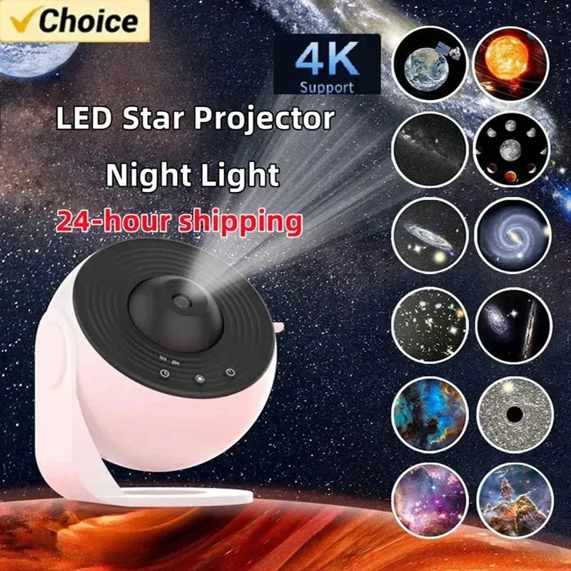 Effet de rotation 360° du projecteur dans une pièce sombre