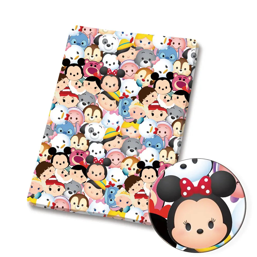tissu imprimé disney mickey minnie harry potter polyester coton bleu blanc rouge vert