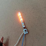 ruban led blanc orange points lumineux moderne adhésif connecteur câble solaire 62mm autonomie