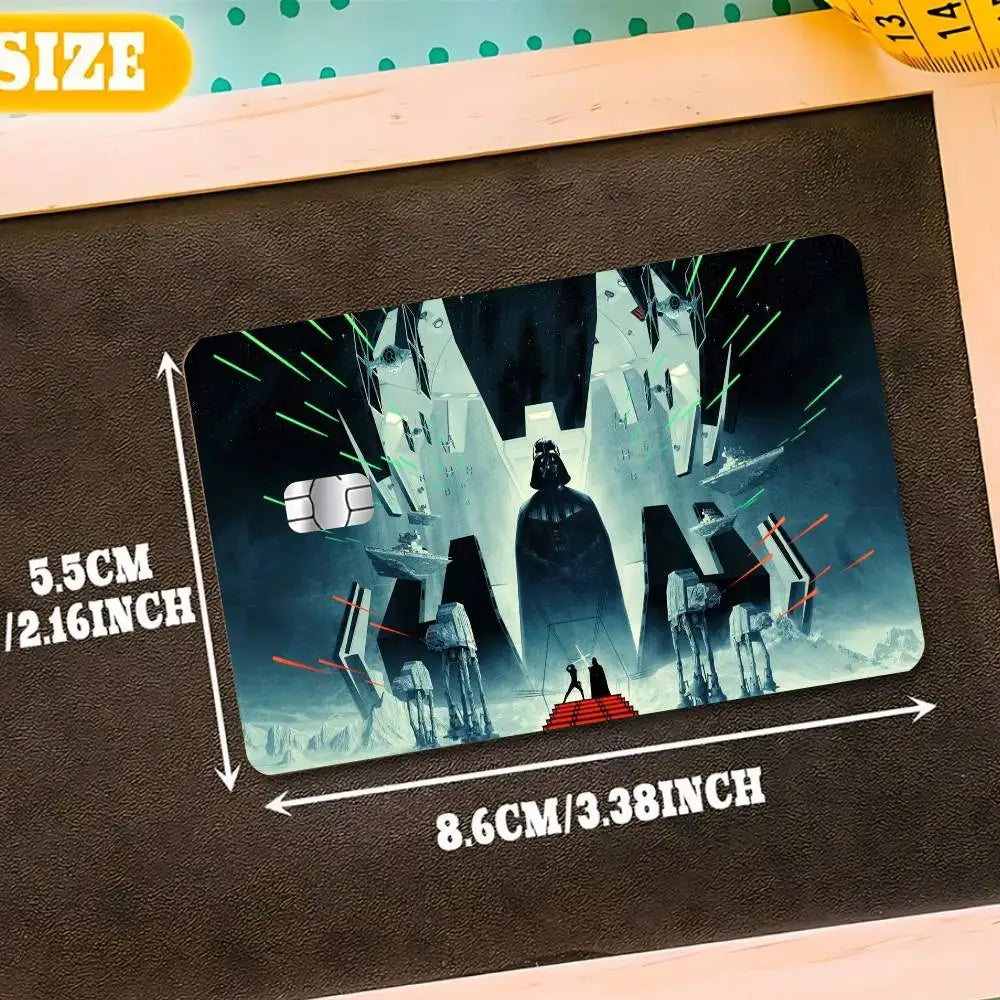 protège cartes star wars illustrations films personnages adhésifs réutilisables waterproof différentes couleurs modernes